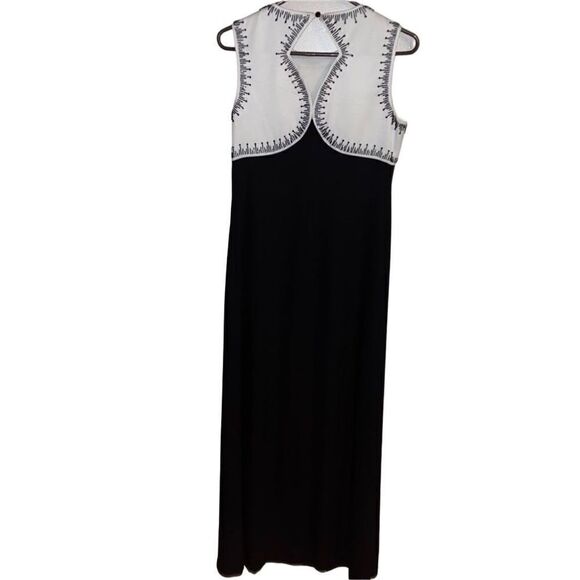 Liz Claiborne Black White  Maxi Dress‎ - Picture 1 of 12